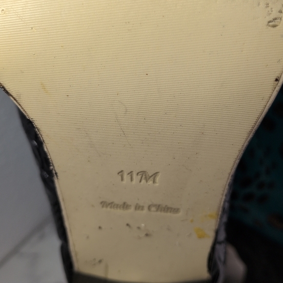 Rare Vintage Via Blue Via Hand Painted Leather Texas Cowgirl Boots Size 11M - Picture 9 of 9